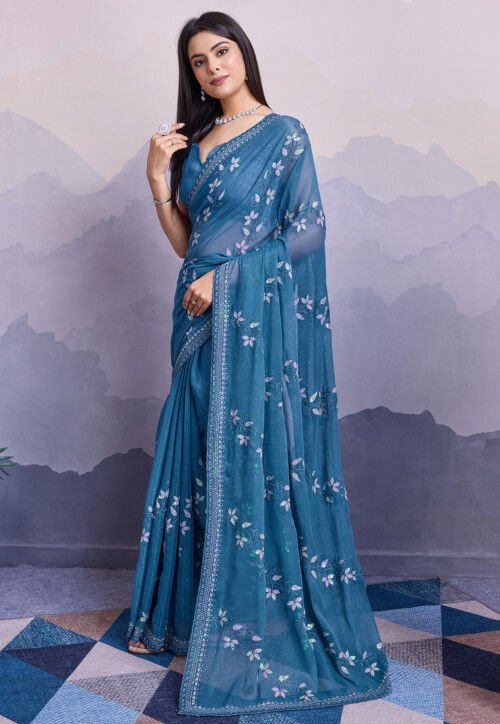 embroidered-chiffon-saree-in-blue-v1-spf12552_1
